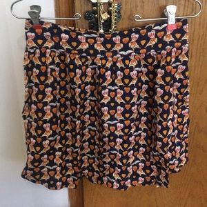 Printed mini skirt